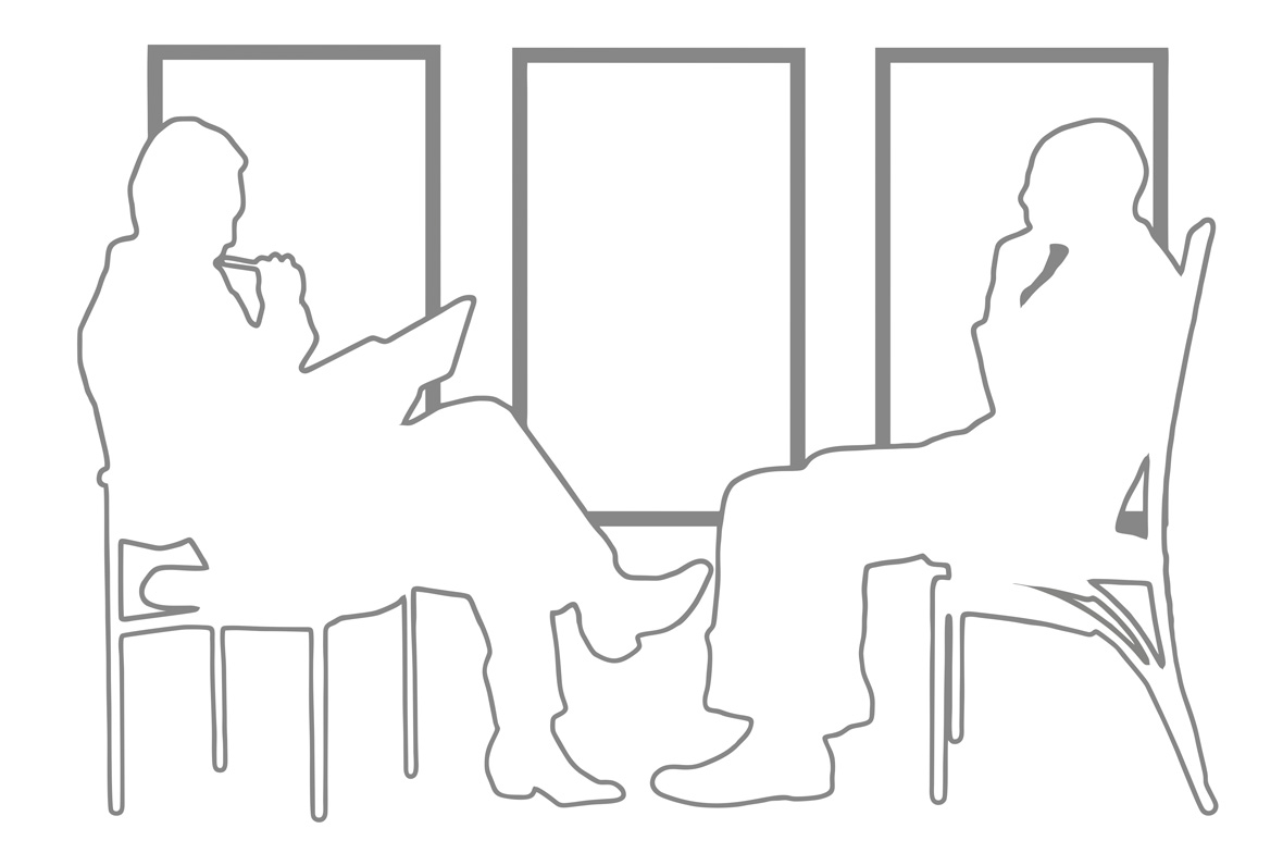 Grafik Menschen Diskussion Dialog