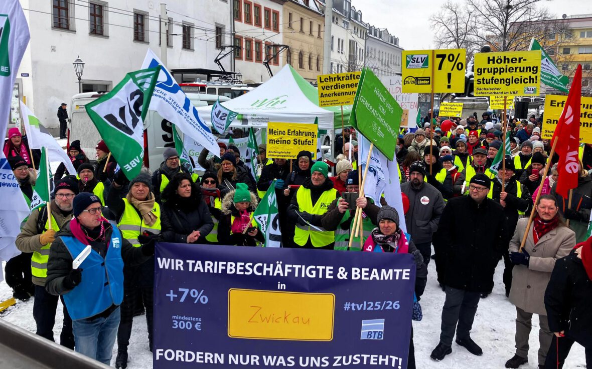 Beschäftigte im Streik