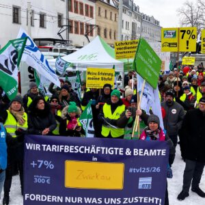 Beschäftigte im Streik
