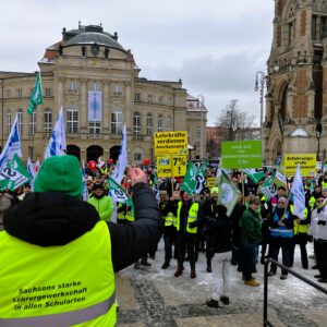 Beschäftigte im Streik